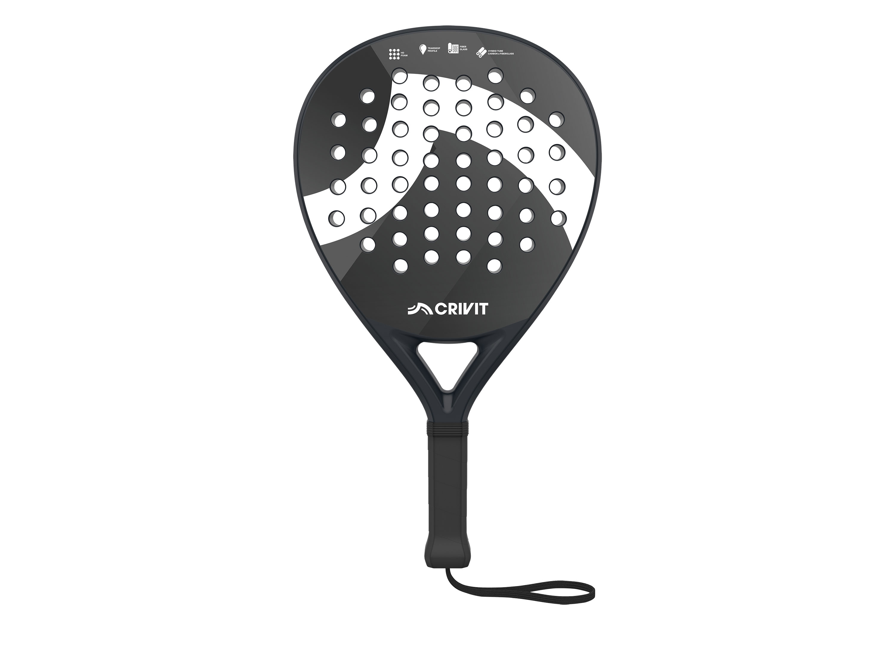 CRIVIT Raquette de padel en fibre de verre Comfort - 1