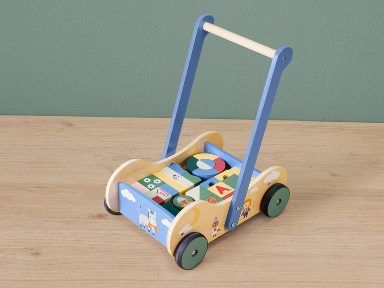 Aller en mode plein écran : lupilu® Chariot à pousser ou cube de motricité en bois - Image 12
