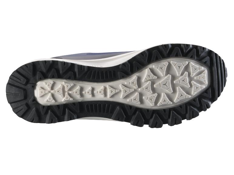 Semelle de chaussure de sport avec motif noir et gris