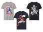 T-shirts pour papa avec des designs Marvel, Star Wars et Spider-Man.