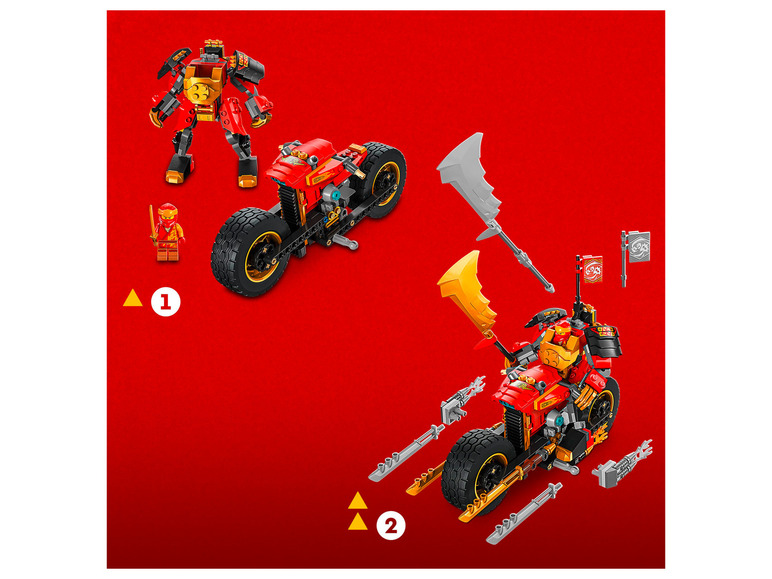 Aller en mode plein écran : LEGO® NINJAGO La moto du robot de Kai – Évolution - Image 6