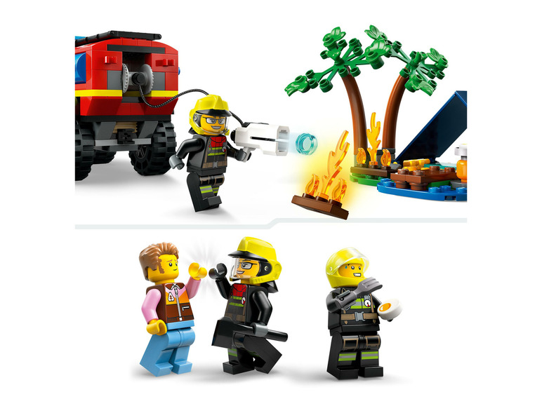 60412 Le camion de pompiers 4x4 et le canot de sauvetage