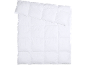 Couette blanche matelassée avec une section supérieure repliée