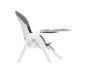 Chaise haute pour bébé avec plateau réglable et dossier gris