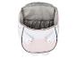 Sac à dos enfant blanc et rose avec ouverture supérieure et détails de pattes.