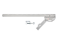 Outil de mesure d'angle Parkside avec règle et serre-joint.