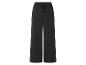 Pantalon large noir à taille élastique.