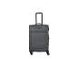 Valise de voyage grise avec poignée télescopique et roulettes