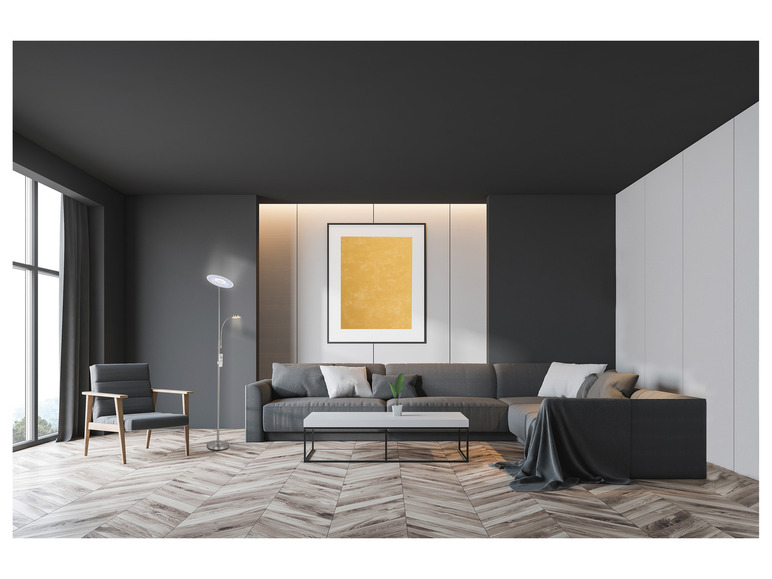 Aller en mode plein écran : LIVARNO home Lampadaire LED avec variateur de blanc, 38 W - Image 13