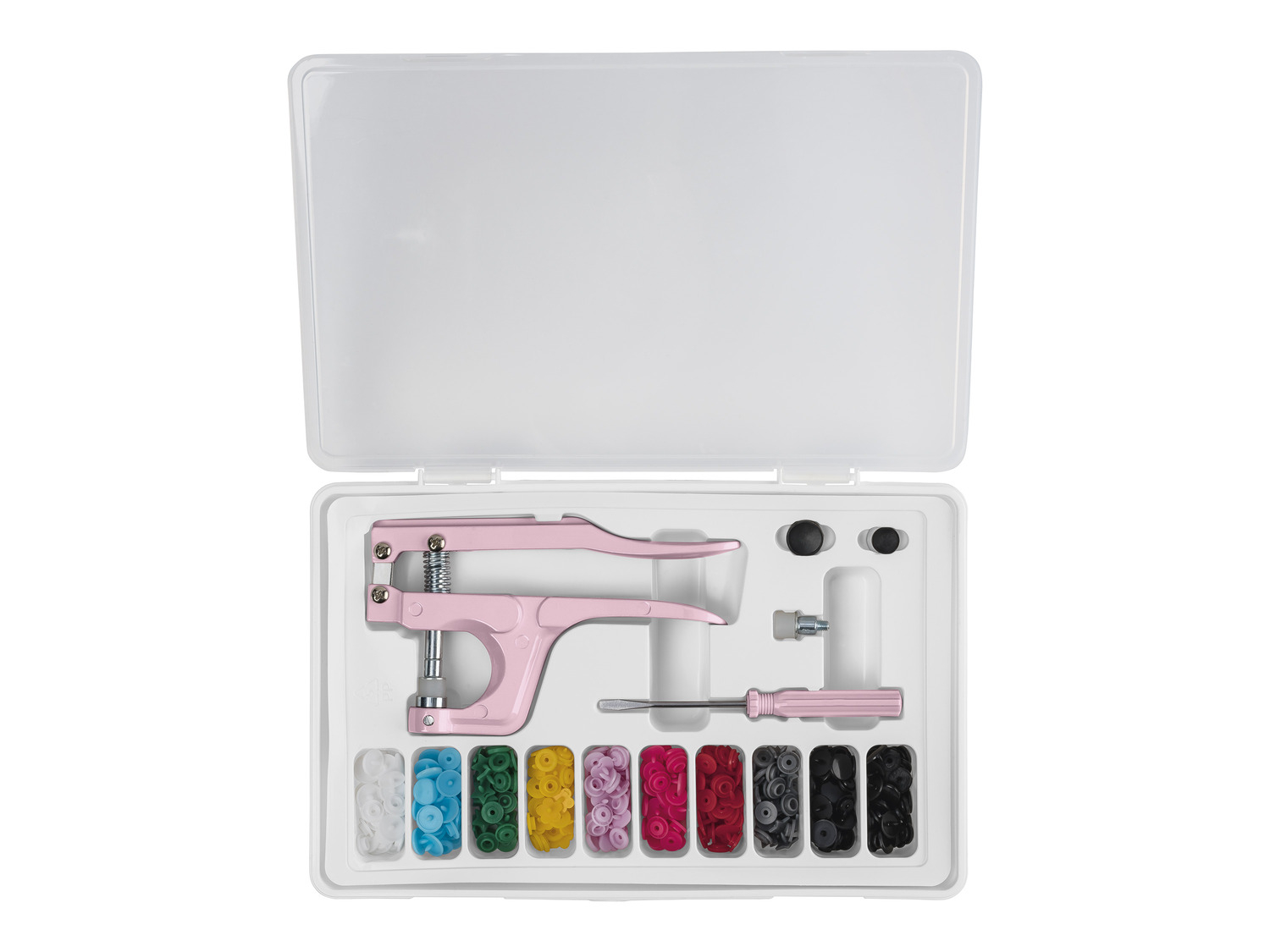 Kit pince universelle pour boutons pressions en plastique x1