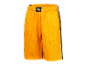 Short de basket jaune avec des détails noirs.