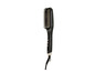 Une brosse à cheveux noire avec réglage de la température numérique.