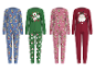 ESMARA KIDS Pyjamas longs pour enfants aux motifs de Noël