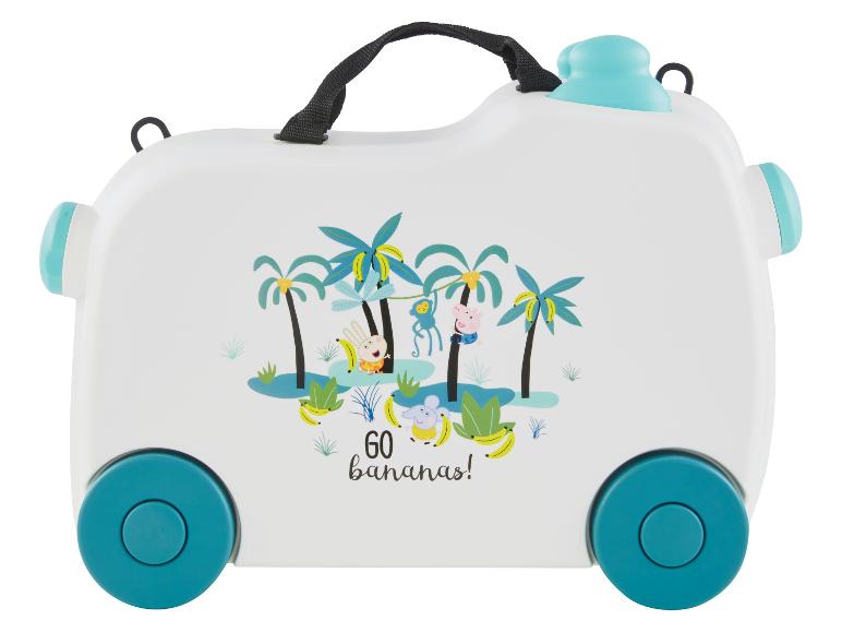 Valise enfant à roulettes, thème tropical, Peppa Pig.