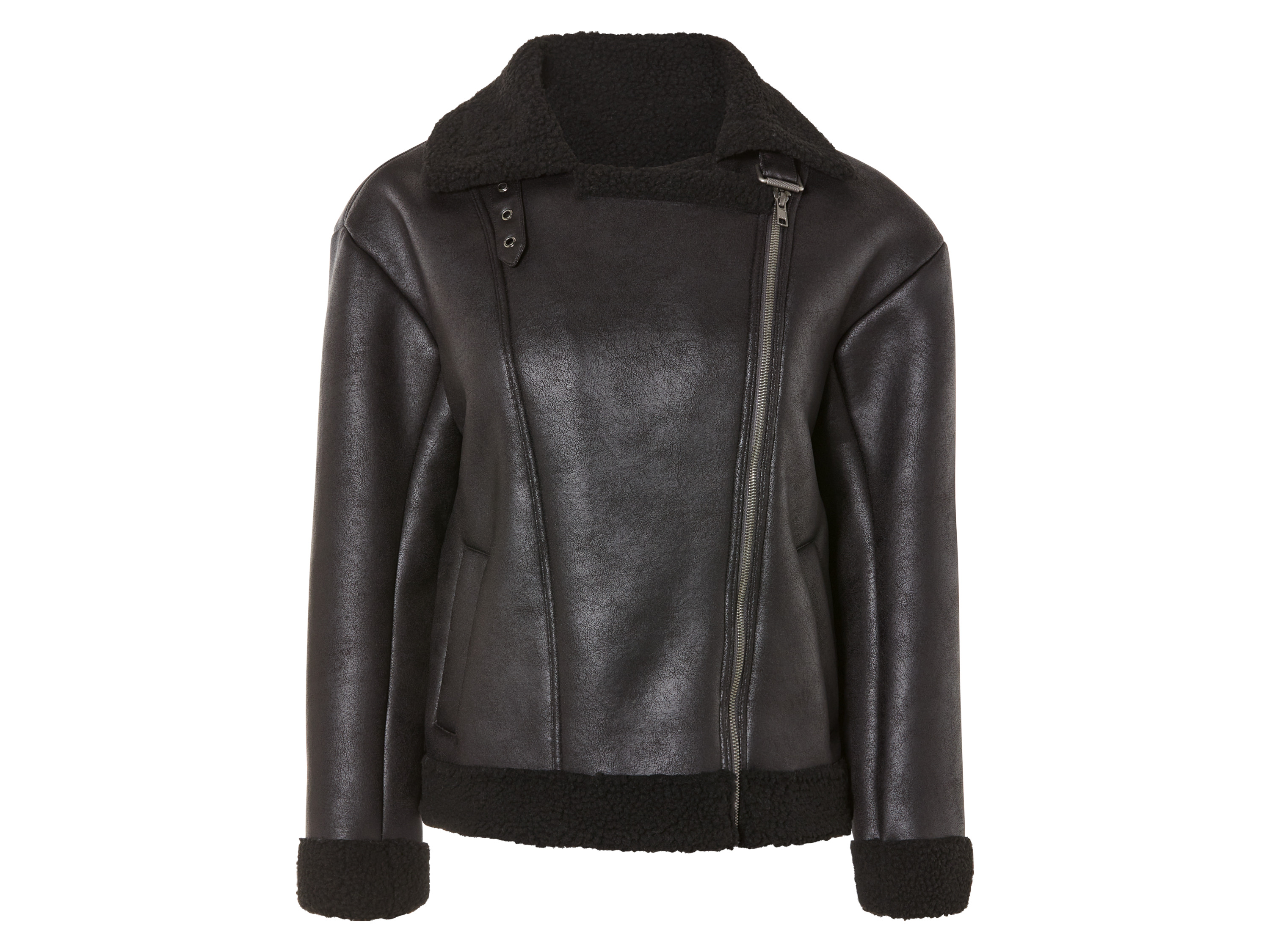 esmara® Blouson biker femme (noir, S(34/36))