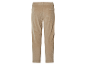 Pantalon beige en velours côtelé avec cordon.