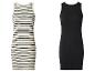 Robes moulantes sans manches: une rayée, l'autre noire.