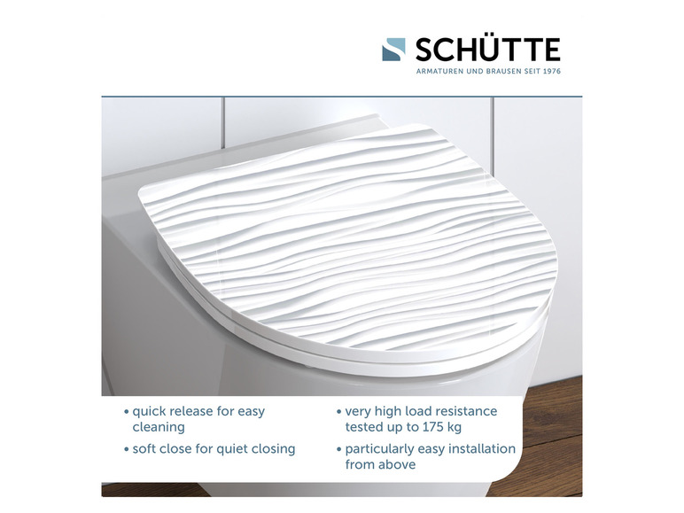 Aller en mode plein écran : Abattant WC High Gloss, avec fermeture en douceur - Image 61