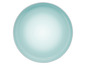 Un plat de service rond de couleur bleu clair.