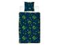 Parure de lit Minecraft : housse de couette et taie d'oreiller, motif Creeper.