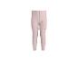 Legging bébé rose à petits pois marron.