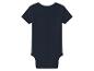 Body bébé bleu foncé à manches courtes, vue arrière