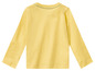 T-shirt à manches longues jaune pour bébés.