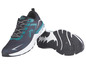 Chaussures de running Crivit noires et vertes.