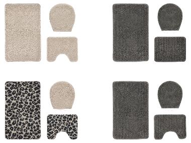 LIVARNO® Set de 3 tapis de salle de bains
