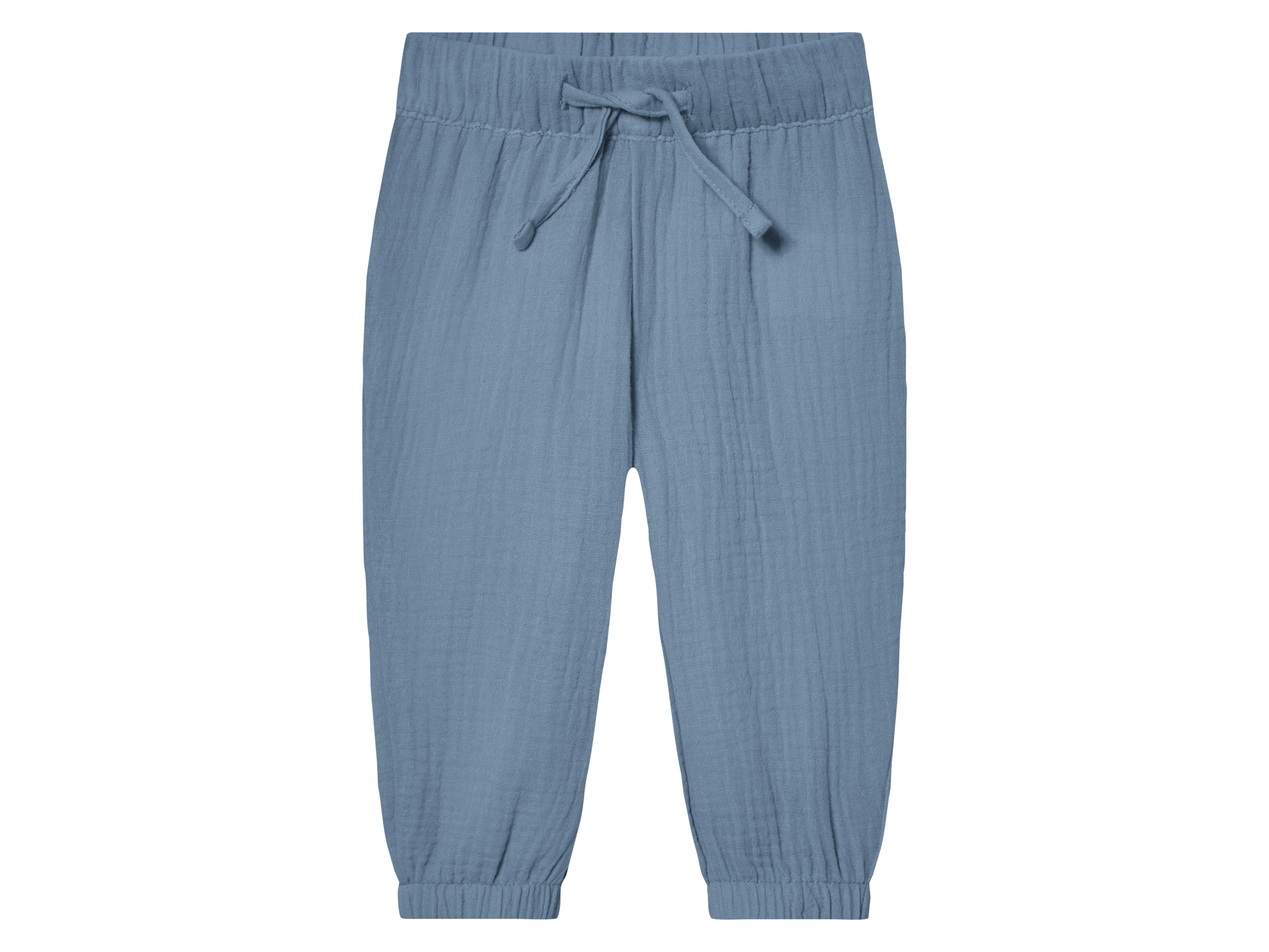 lupilu® Pantalon en mousseline bébé (bleu, 50/56)