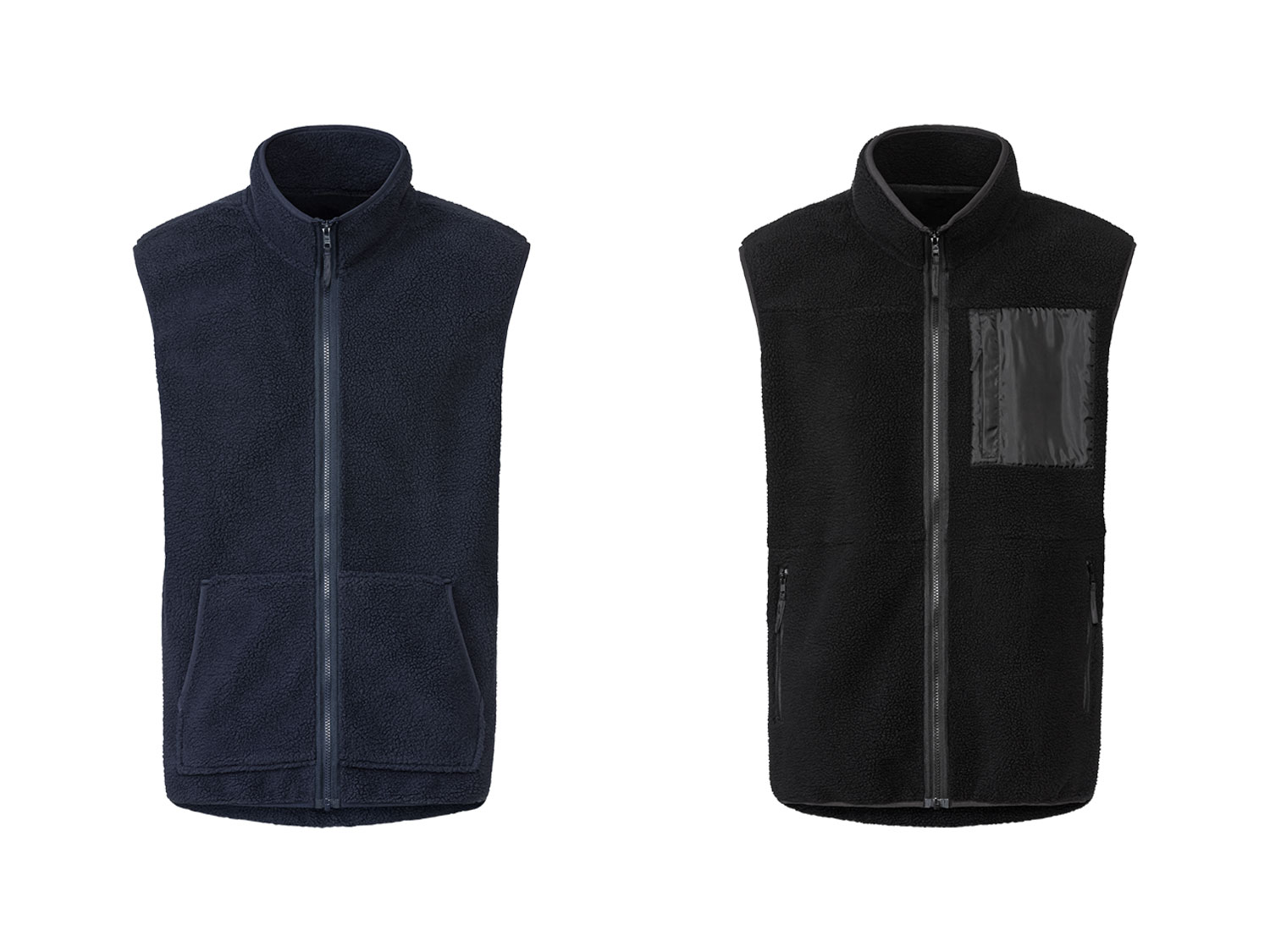 LIVERGY® Veste sans manches en polaire peluche homme