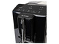 Une machine à café Bosch VeroCafe noire avec des boutons pour l'espresso, le café, le cappuccino, le latte macchiato et le lait.