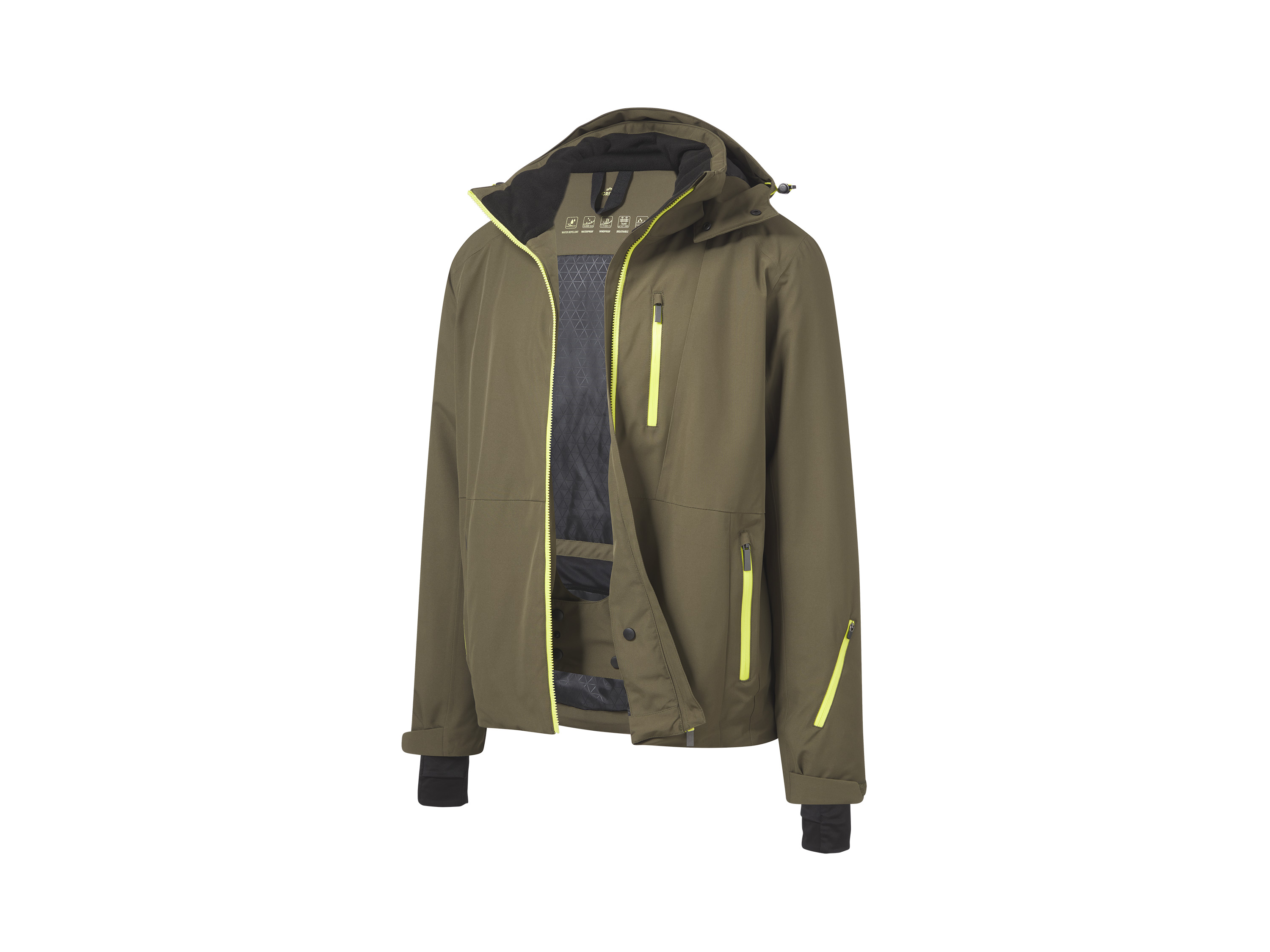 CRIVIT Veste de ski homme (kaki)
