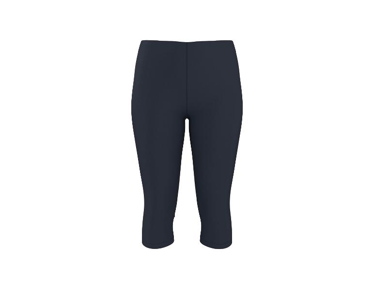 Short capri de fitness bleu foncé pour femme