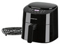 Une friteuse à air Gourmetmaxx noire avec une grille