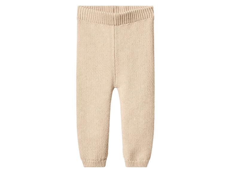 Pantalon tricoté beige pour bébé