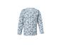 T-shirt bébé bleu clair à manches longues avec imprimé voitures.