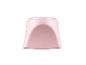 Couvercle en plastique rose avec finition mate.