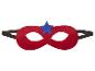 Masque de super-héros rouge avec étoile bleue