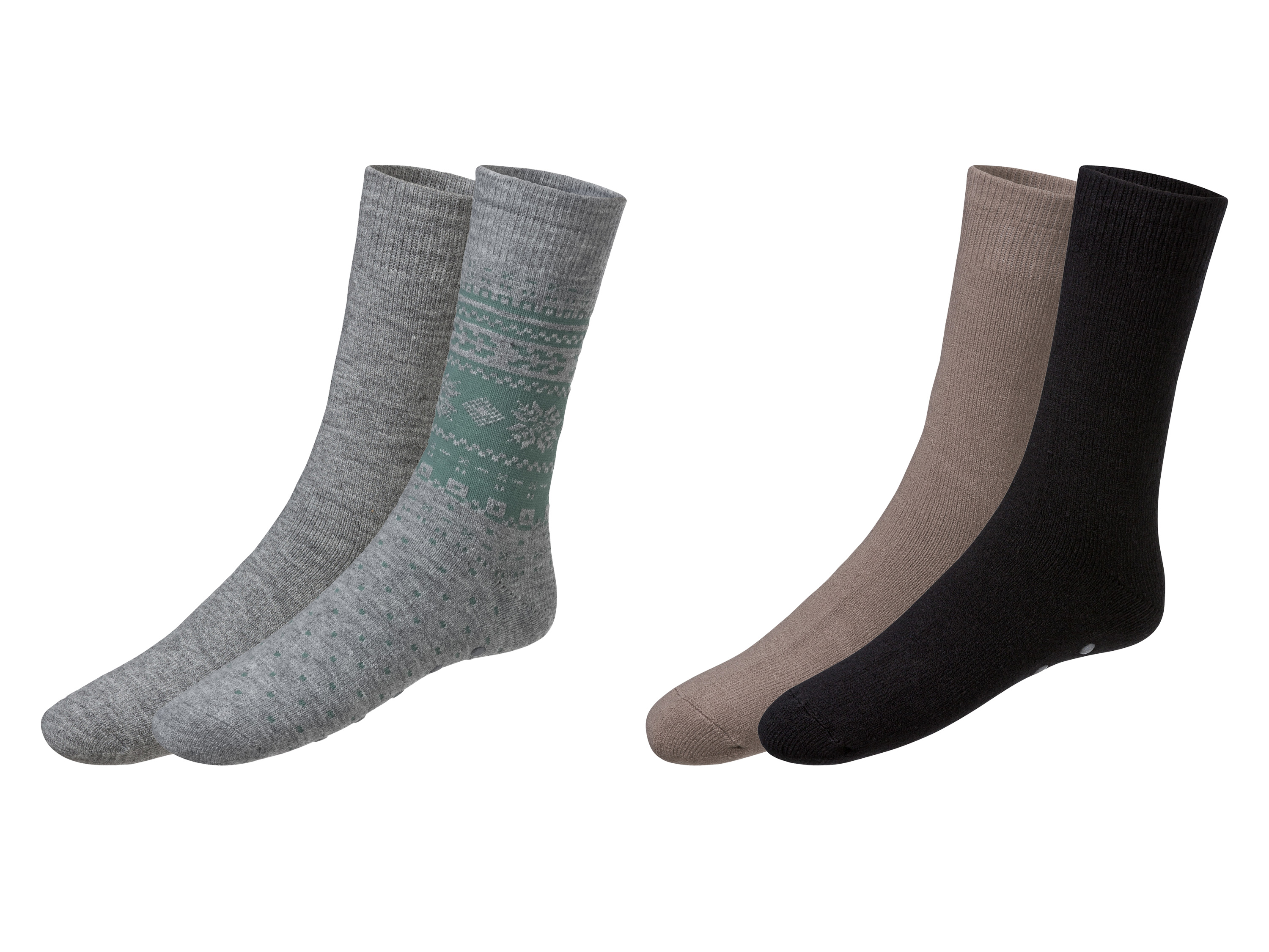 LIVERGY® Lot de 2 paires de chaussettes thermiques homme