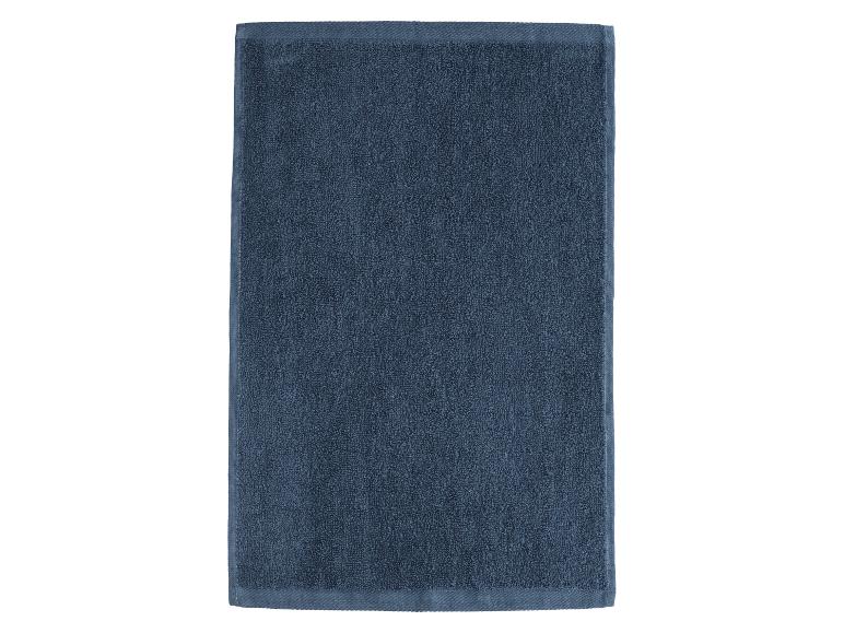 Serviette de bain bleu foncé