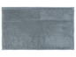Un tapis de bain gris avec une texture douce et ronde.