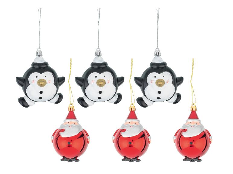 LIVARNO home Décorations de Noël, 6 pièces