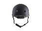 Casque de vélo noir, vue arrière.