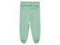 Pantalon bébé couleur menthe.