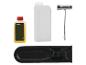 Bouteille d'huile, réservoir de carburant et outils Parkside pour tronçonneuse.