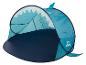 Tente Crivit de plage, style requin, bleue.