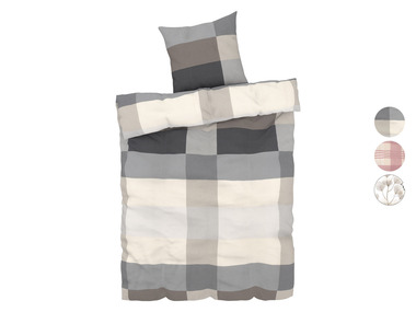 LIVARNO home Parure de lit en flanelle, 140 x 200 cm