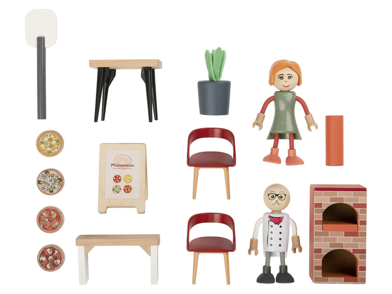Aller en mode plein écran : Playtive Set de jeu maison de poupées en bois - Image 10
