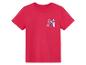 T-shirt rouge pour enfant avec imprimé surf.